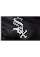 Chicago White Sox Deluxe Grommet Silk Screen Grommet Flag - Black
