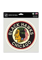 Chicago Blackhawks Retro Auto Decal - Black
