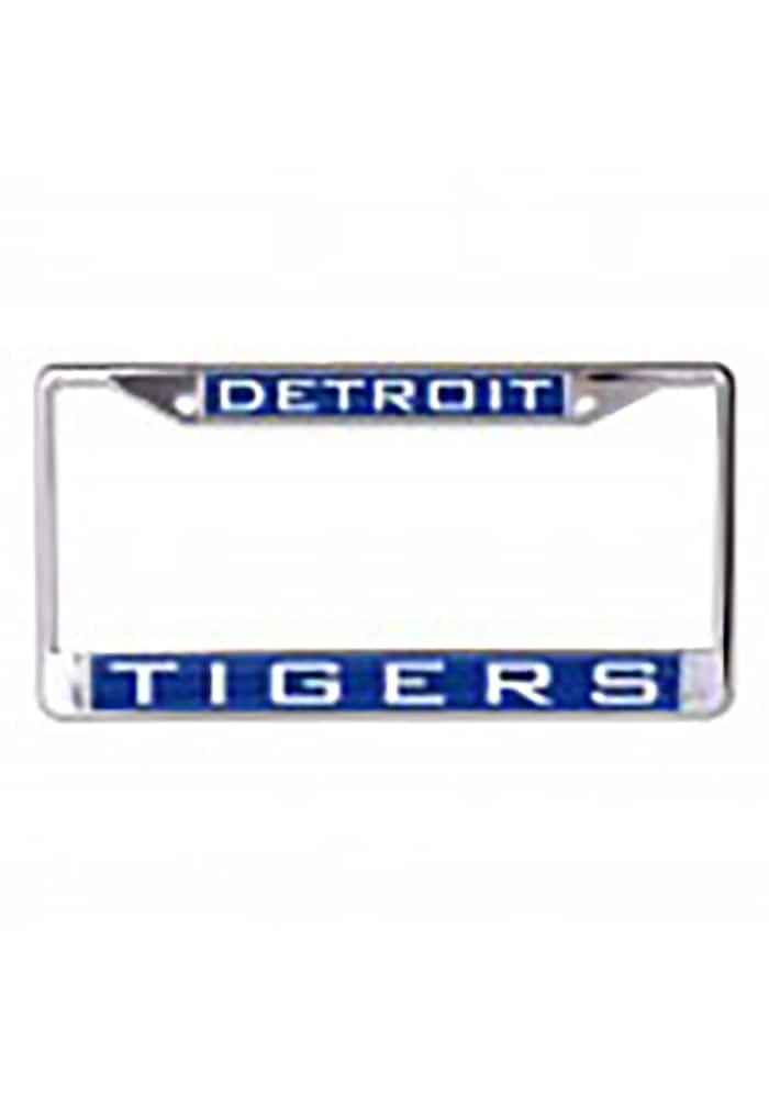 Detroit Tigers Chrome Inlaid License Frame