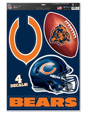 Chicago Bears Multi Use Auto Decal - Orange