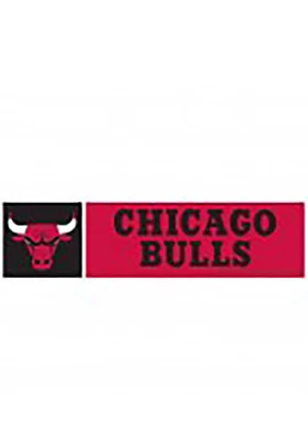 Chicago Bulls 3x12 Bumper Sticker - Red