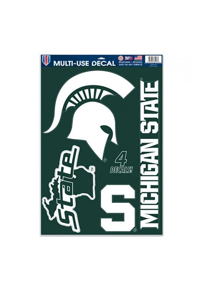 Michigan State Spartans Multi Use Auto Decal - Green