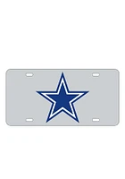 Dallas Cowboys Silver Team Logo Inlaid Car Accessory License Plate