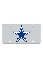 Dallas Cowboys Silver Team Logo Inlaid Car Accessory License Plate