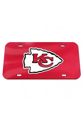Kansas City Chiefs Red Team Logo Car Accessory License Plate
