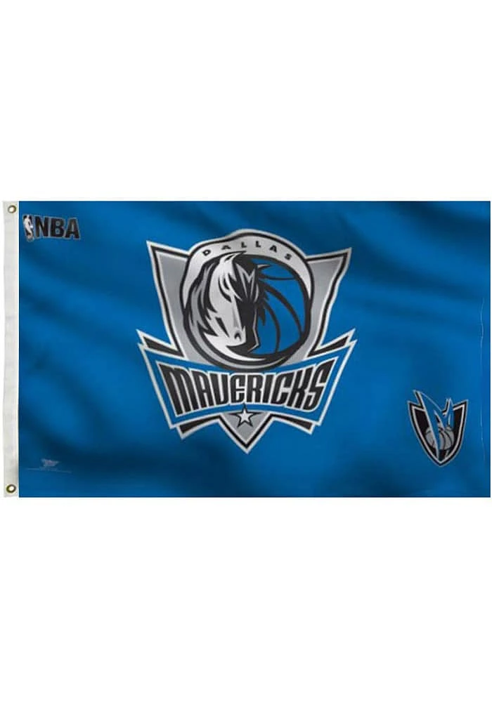 Dallas Mavericks Deluxe Grommet Silk Screen Grommet Flag - Blue