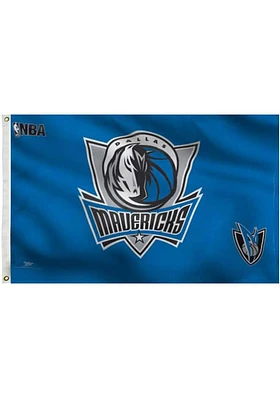 Dallas Mavericks Deluxe Grommet Silk Screen Grommet Flag - Blue