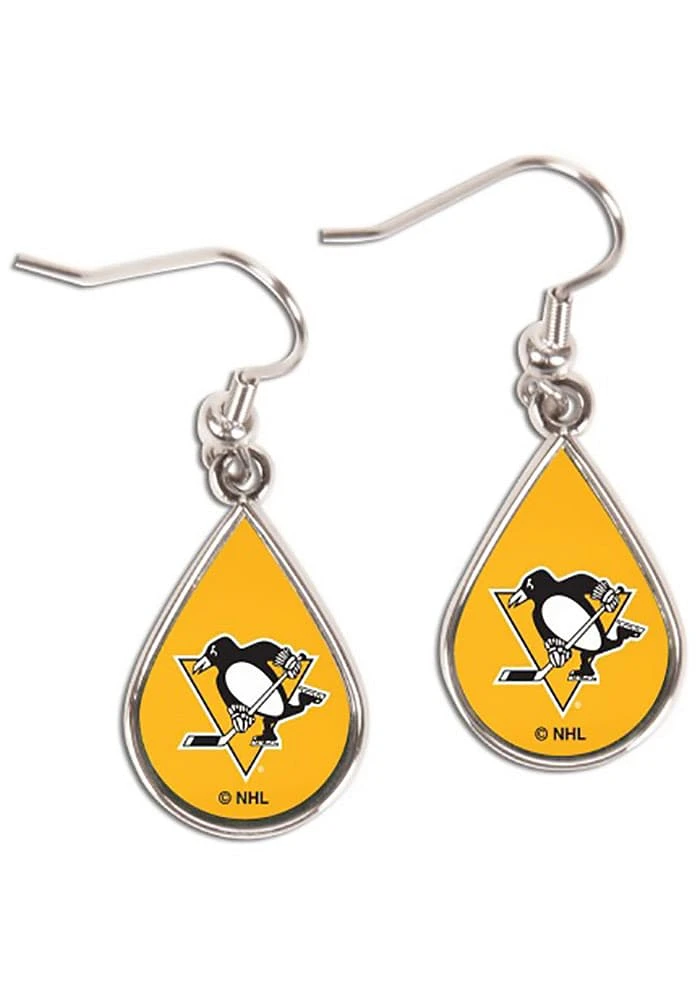 Pittsburgh Penguins Teardrop Womens Earrings