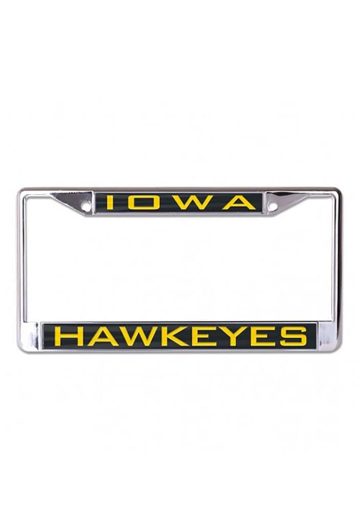 Iowa Hawkeyes Team Name Inlaid License Plate Frame