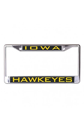 Iowa Hawkeyes Team Name Inlaid License Plate Frame