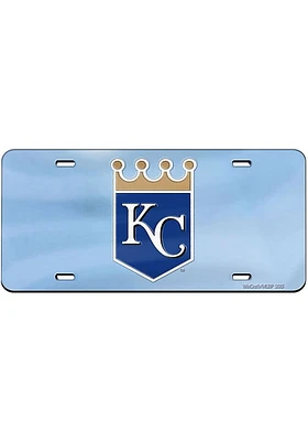 Kansas City Royals Light Blue Crown Logo Inlaid Car Accessory License Plate