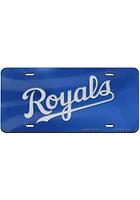 Kansas City Royals Blue Wordmark Inlaid Car Accessory License Plate