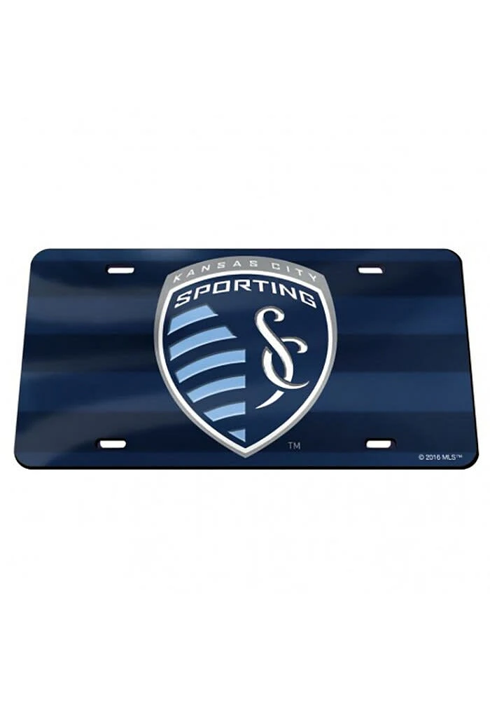 Sporting Kansas City Blue Secondary Kit Inlaid Car Accessory License Plate