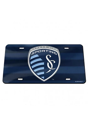 Sporting Kansas City Blue Secondary Kit Inlaid Car Accessory License Plate