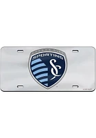 Sporting Kansas City Silver Team Logo Silver Inlaid Car Accessory License Plate