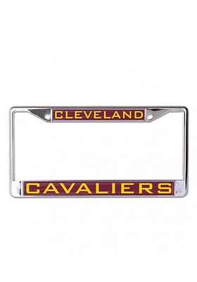 Cleveland Cavaliers Team Name Inlaid License Plate Frame - Red