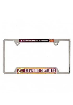 Cleveland Cavaliers Team Name License Plate Frame - Silver