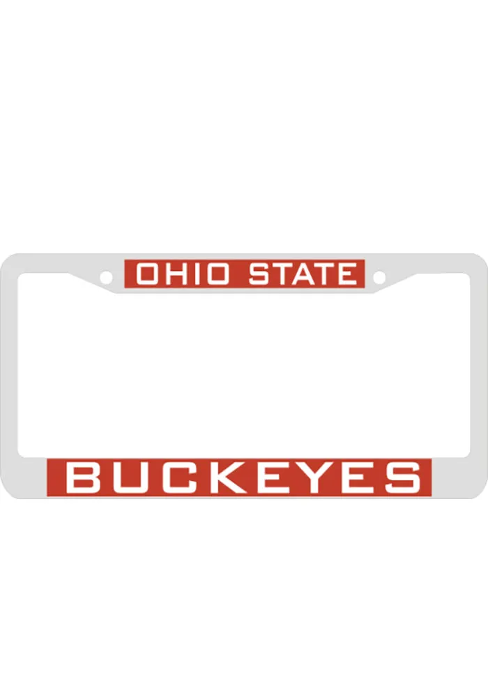 Ohio State Buckeyes Team Name Inlaid License Frame