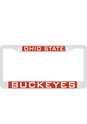 Ohio State Buckeyes Team Name Inlaid License Frame