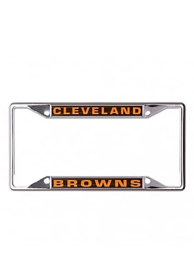 Cleveland Browns Team Name Inlaid License Plate Frame - Brown