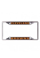 Cleveland Browns Team Name Inlaid License Plate Frame - Brown
