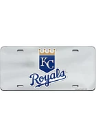 Kansas City Royals Silver Team Logo Inlaid Car Accessory License Plate