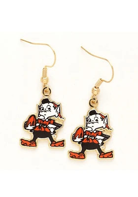 Cleveland Browns Elf Dangle Womens Earrings