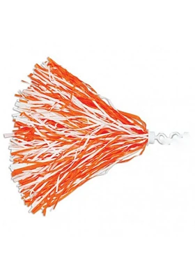 Local Gear Orange and White Pom Poms