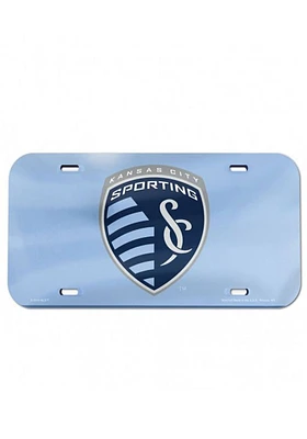 Sporting Kansas City Light Blue Team Logo Light Blue Car Accessory License Plate