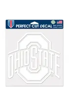 Ohio State Buckeyes White Perfect Cut Auto Decal - White