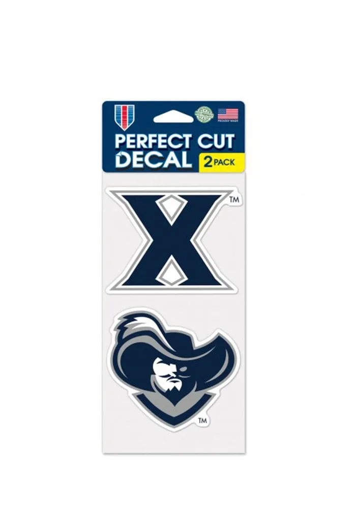 Xavier Musketeers 4x4 2 Pack Auto Decal - Navy Blue