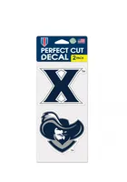 Xavier Musketeers 4x4 2 Pack Auto Decal - Navy Blue