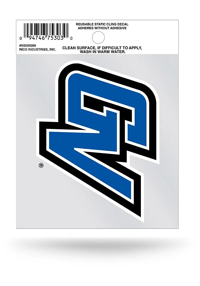 Grand Valley State Lakers Small Auto Static Cling Decal - Blue