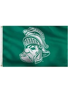 Michigan State Spartans 3x5 Vault Logo Grommet Silk Screen Grommet Flag - Green