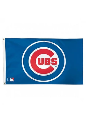 Chicago Cubs Team Logo Grommet Silk Screen Grommet Flag - Blue