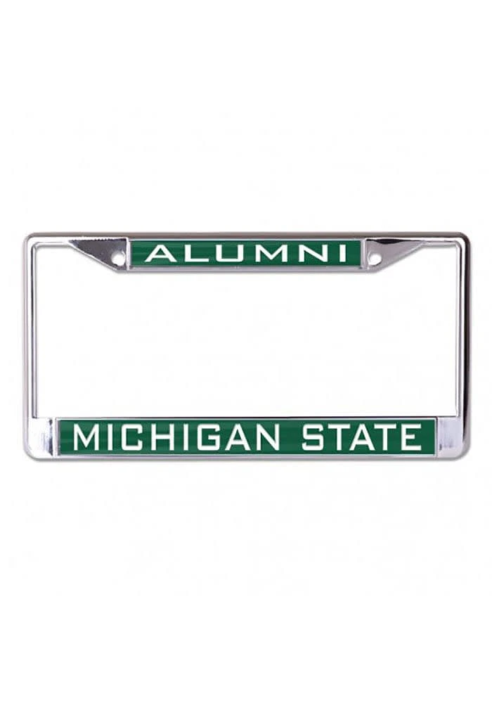 Michigan State Spartans Alumni Inlaid License Plate Frame - Green
