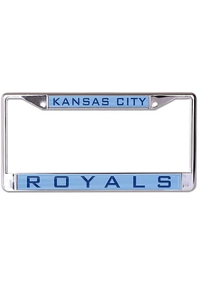 Kansas City Royals Light Blue Team Name Inlaid License Plate Frame - Light Blue