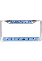 Kansas City Royals Light Blue Team Name Inlaid License Plate Frame - Light Blue