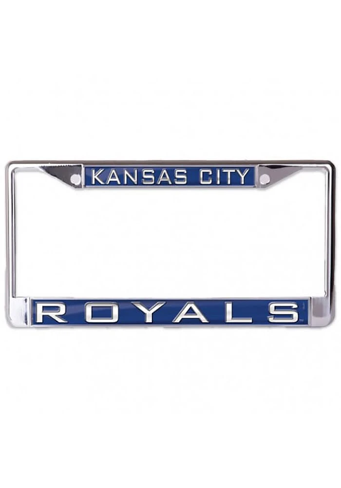 Kansas City Royals Team Name Inlaid License Plate Frame - Blue