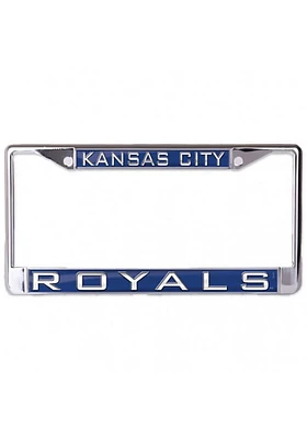 Kansas City Royals Team Name Inlaid License Plate Frame - Blue