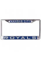 Kansas City Royals Team Name Inlaid License Plate Frame - Blue