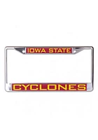 Iowa State Cyclones Team Name Inlaid License Plate Frame - Cardinal