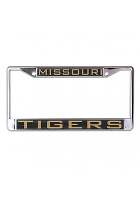 Missouri Tigers Team Name Inlaid License Plate Frame - Black