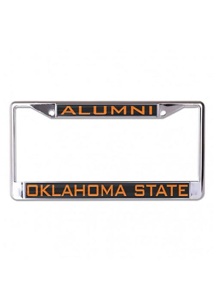 Oklahoma State Cowboys Alumni Inlaid License Plate Frame - Black