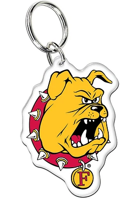 Ferris State Bulldogs Premium Keychain Keychain - Yellow