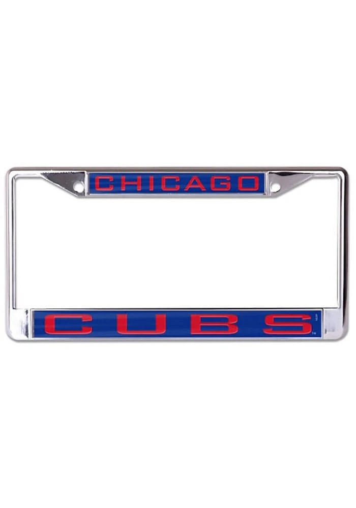 Chicago Cubs Inlaid Metal License Plate Frame - Blue