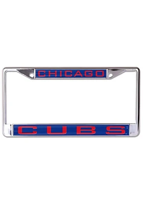 Chicago Cubs Inlaid Metal License Plate Frame - Blue