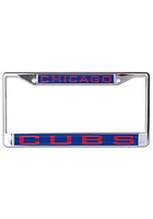 Chicago Cubs Inlaid Metal License Plate Frame - Blue
