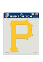 Pittsburgh Pirates 8x8 Perfect Cut Auto Decal - Yellow