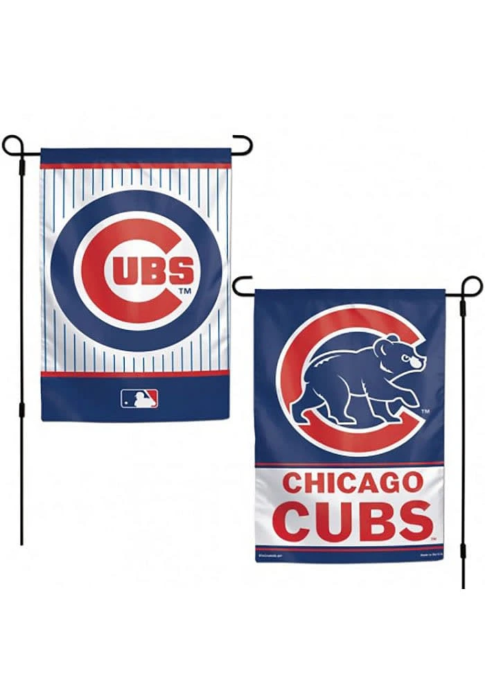 Chicago Cubs 2-Sided Team Logo Garden Flag - Blue